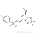 bD-Ribofuranosido, metil 2,3-O- (1-metiletilideno) -, 5- (4-metilbenzenossulfonato) CAS 4137-56-8